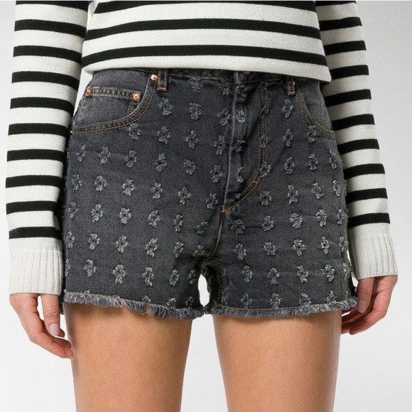 Isabel Marant Pants - Isabel Marant Etoile Distressed Denim Shorts
